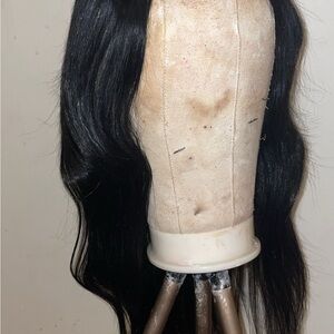 24” Brazilian Bodywave Natural Black U-Part Wig